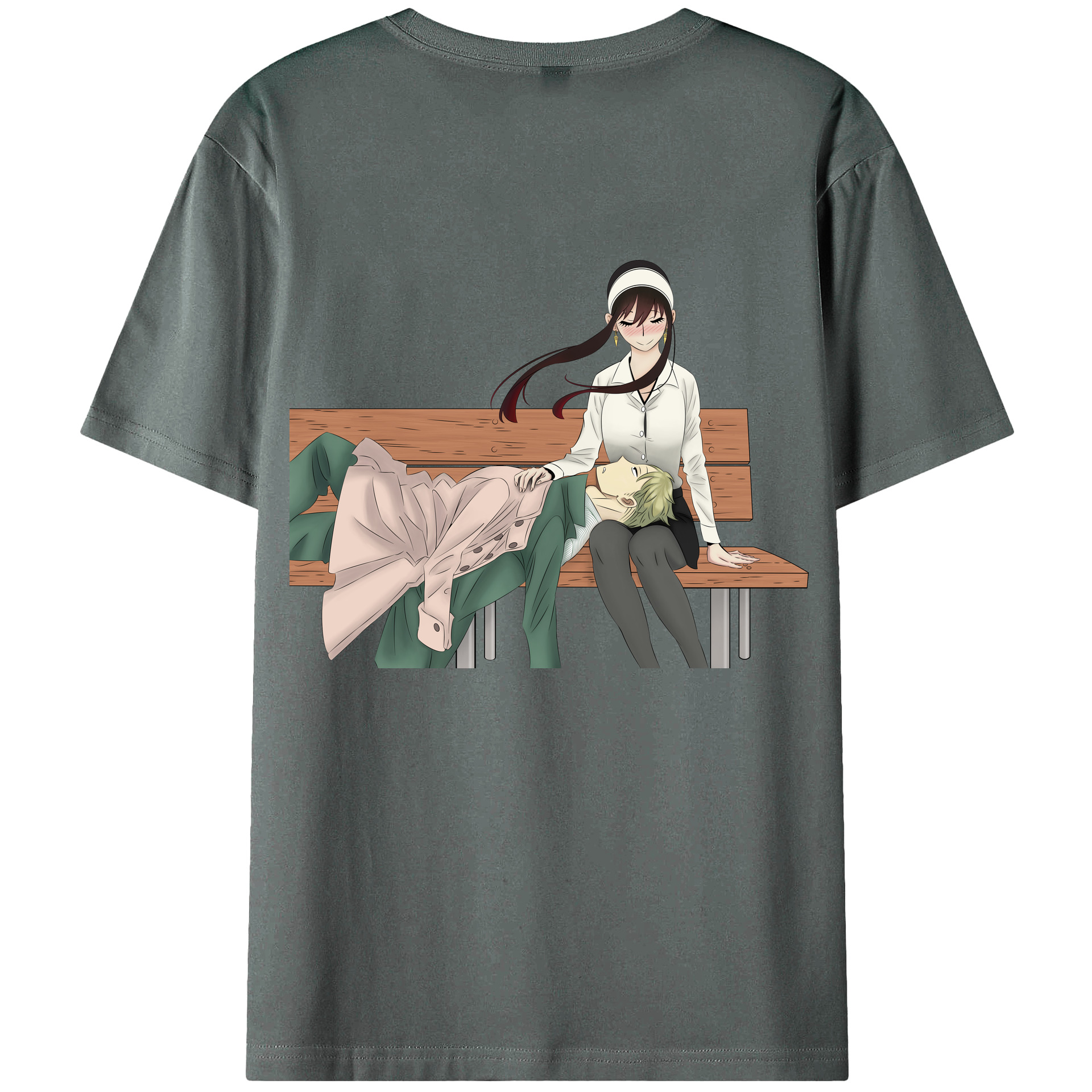 （画像用） SPY×FAMILY间谍家家酒 綿100％ メンズ半袖Tシャツ（バックプリント） 通気性